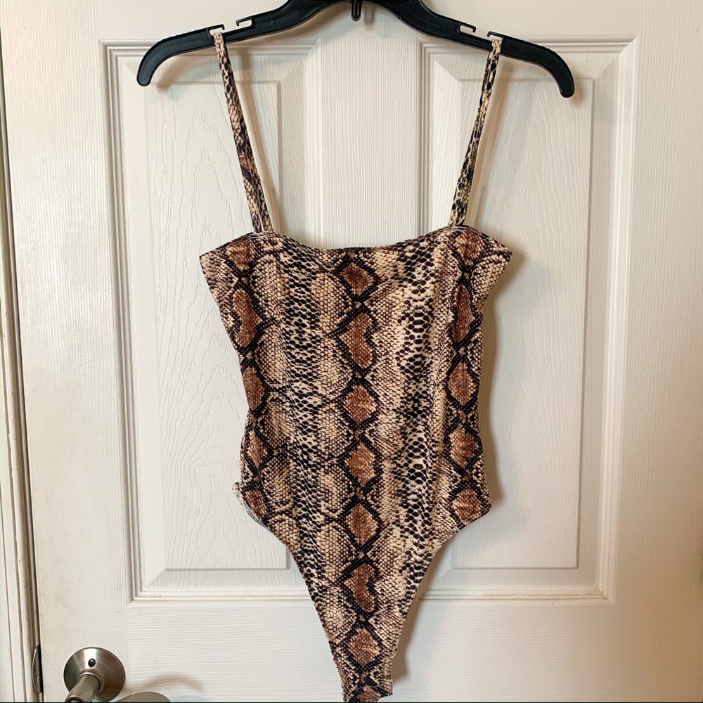 SHEIN snakeskin bodysuit